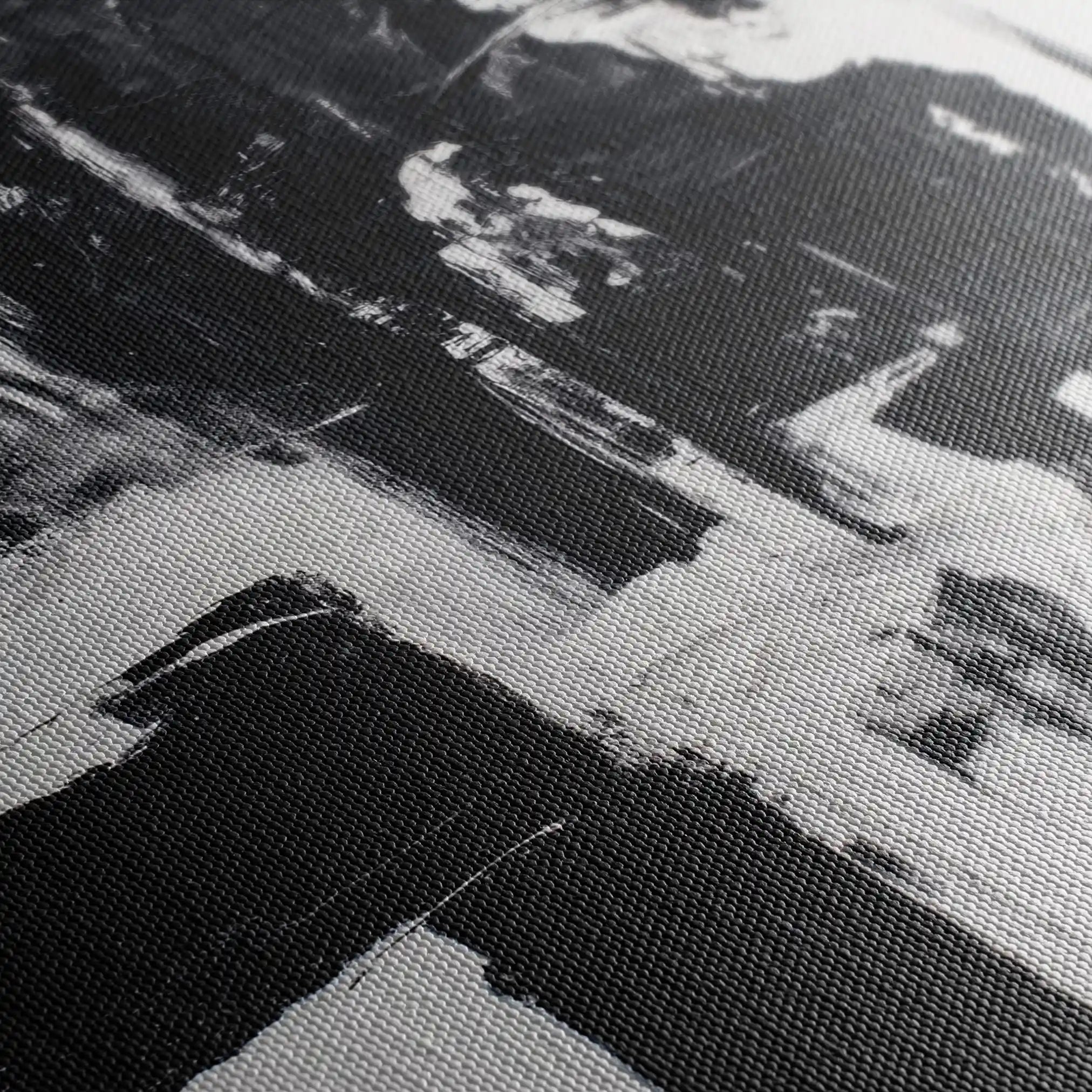 Abstract 1864 Canvas Art 60 x 40 cm / Black