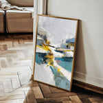 Abstract 1865 Canvas Art 18" x 24" / 45 x 60 cm / Black