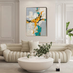Abstract 1866 Canvas Art 18" x 24" / 45 x 60 cm / Black