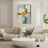 Abstract 1866 Canvas Art 18" x 24" / 45 x 60 cm / Black