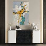 Abstract 1866 Canvas Art 18" x 24" / 45 x 60 cm / Black