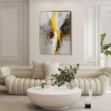 Abstract 1867 Canvas Art 18" x 24" / 45 x 60 cm / Black