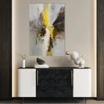 Abstract 1867 Canvas Art 18" x 24" / 45 x 60 cm / Black
