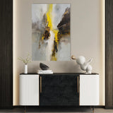 Abstract 1867 Canvas Art 18" x 24" / 45 x 60 cm / Black