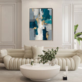 Abstract 1868 Canvas Art 18" x 24" / 45 x 60 cm / Black