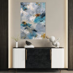 Abstract 1869 Canvas Art 18" x 24" / 45 x 60 cm / Black