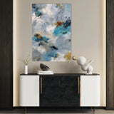 Abstract 1869 Canvas Art 18" x 24" / 45 x 60 cm / Black