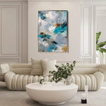Abstract 1869 Canvas Art 60 x 40 cm / Black