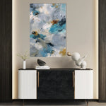 Abstract 1869 Canvas Art 60 x 40 cm / Black
