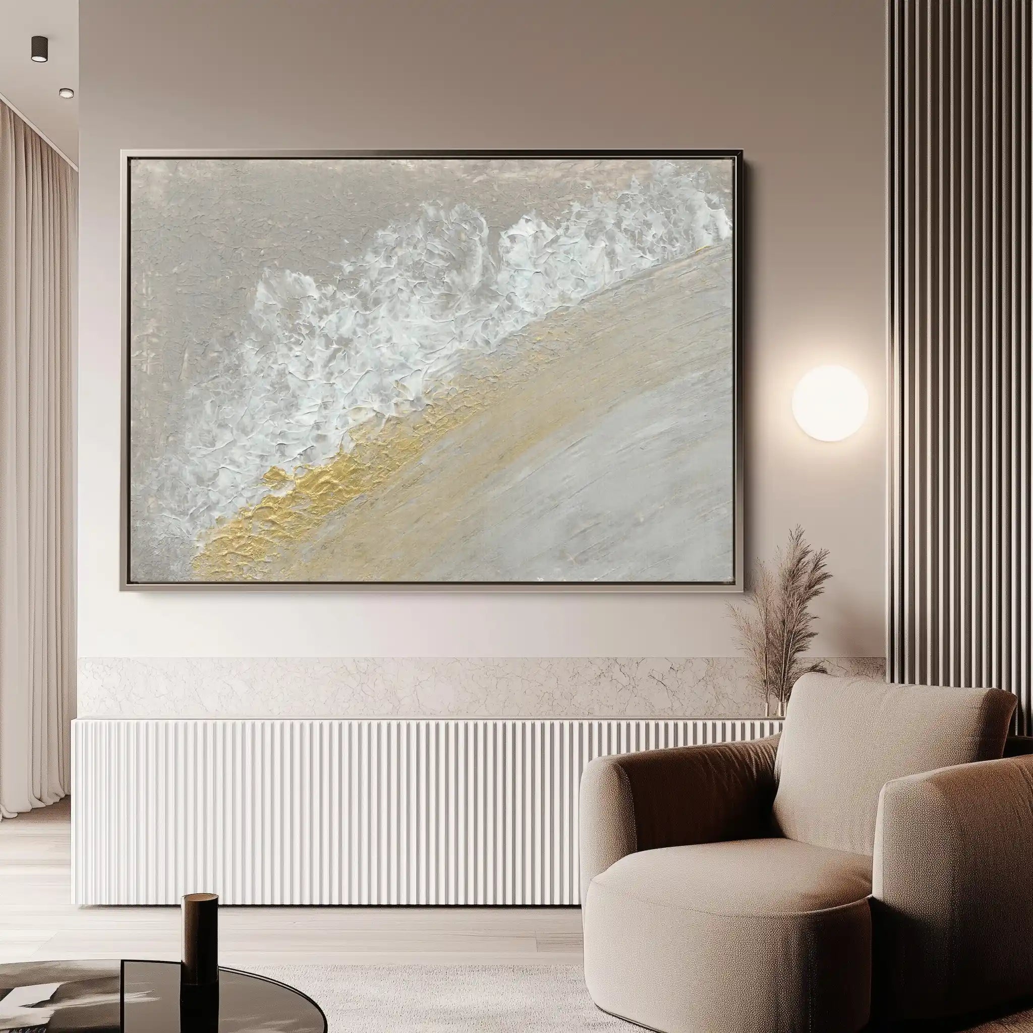 Abstract 187 Canvas Art 60 x 40 cm / Black