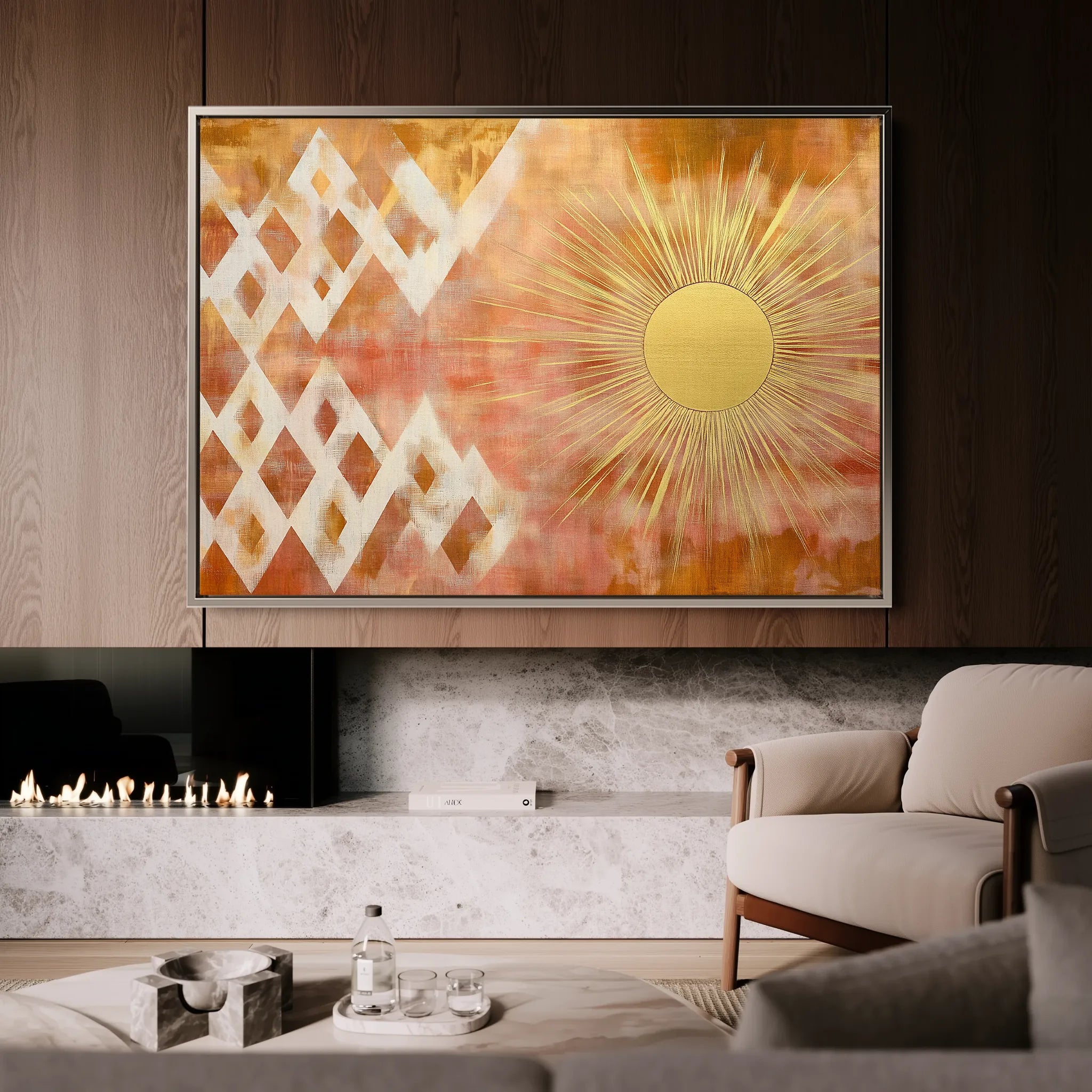 Boho 187 Canvas Art 18" x 24" / 45 x 60 cm / Black