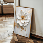 Floral 187 Canvas Art 18" x 24" / 45 x 60 cm / Black