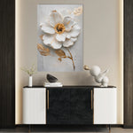 Floral 187 Canvas Art 18" x 24" / 45 x 60 cm / Black