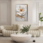 Floral 187 Canvas Art 60 x 40 cm / Black