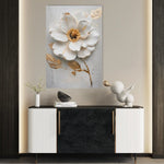 Floral 187 Canvas Art 60 x 40 cm / Black