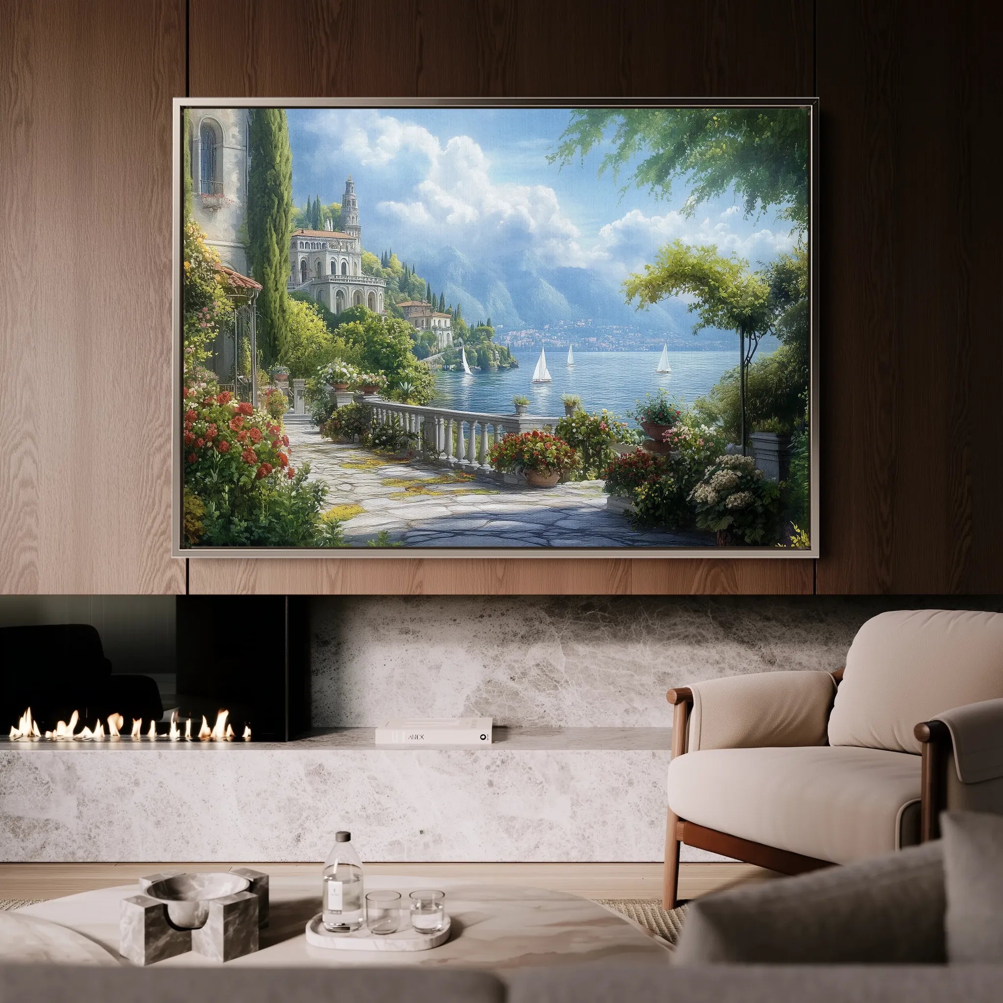 Landscape 187 Canvas Art 18" x 24" / 45 x 60 cm / Black