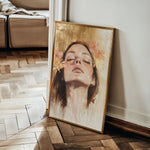 Portrait 187 Canvas Art 18" x 24" / 45 x 60 cm / Black