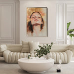 Portrait 187 Canvas Art 60 x 40 cm / Black