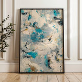 Abstract 1870 Canvas Art 18" x 24" / 45 x 60 cm / Black
