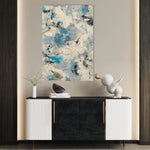 Abstract 1870 Canvas Art 18" x 24" / 45 x 60 cm / Black