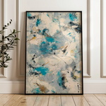 Abstract 1870 Canvas Art 60 x 40 cm / Black