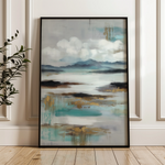 Abstract 1871 Canvas Art 18" x 24" / 45 x 60 cm / Black