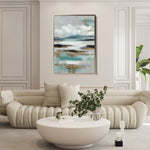 Abstract 1871 Canvas Art 18" x 24" / 45 x 60 cm / Black