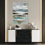Abstract 1871 Canvas Art 18" x 24" / 45 x 60 cm / Black