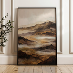Abstract 1872 Canvas Art 18" x 24" / 45 x 60 cm / Black