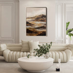 Abstract 1872 Canvas Art 18" x 24" / 45 x 60 cm / Black
