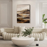 Abstract 1872 Canvas Art 18" x 24" / 45 x 60 cm / Black