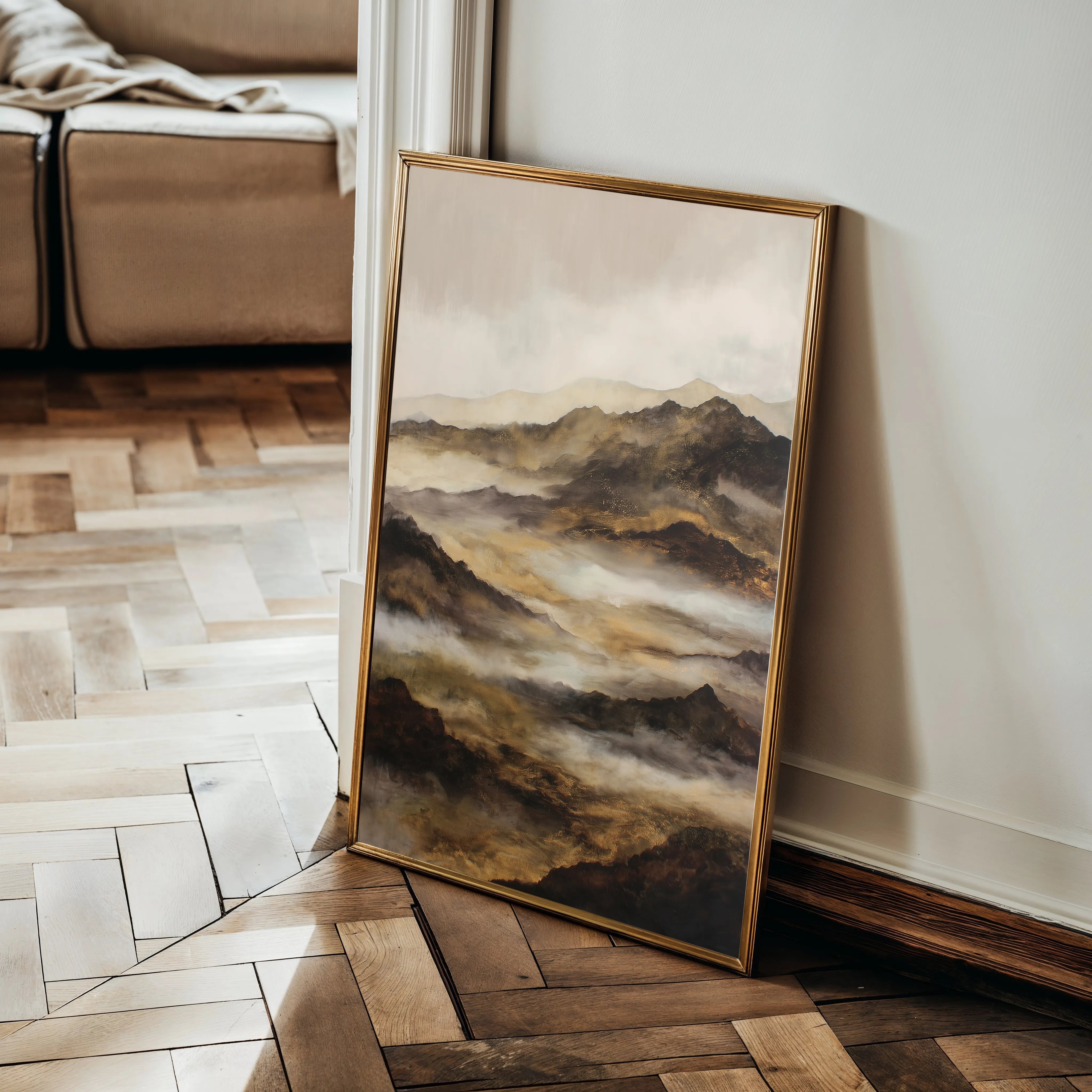 Abstract 1872 Canvas Art 18" x 24" / 45 x 60 cm / Black