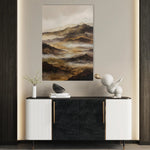 Abstract 1872 Canvas Art 18" x 24" / 45 x 60 cm / Black
