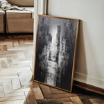 Abstract 1874 Canvas Art 18" x 24" / 45 x 60 cm / Black