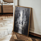 Abstract 1874 Canvas Art 18" x 24" / 45 x 60 cm / Black