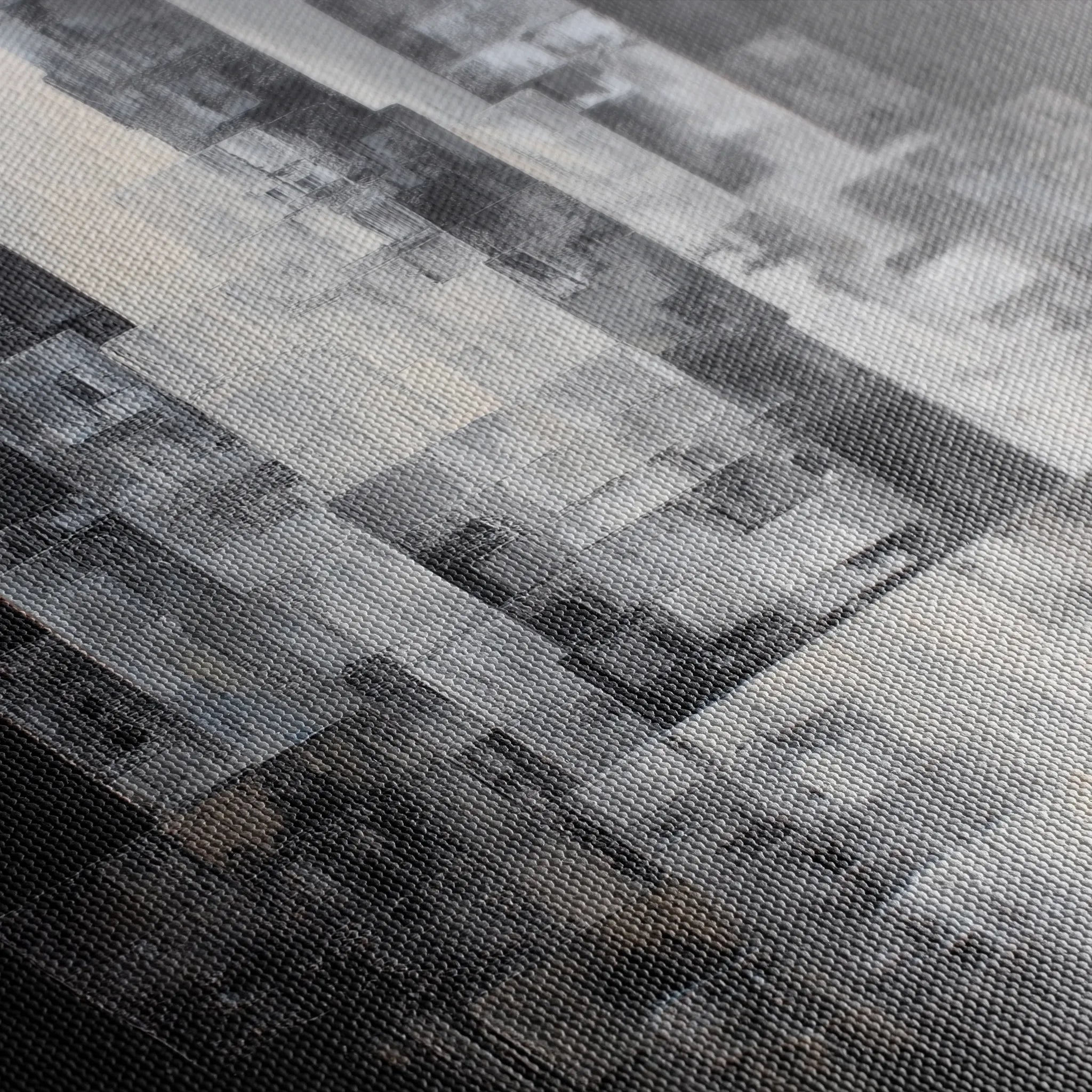 Abstract 1874 Canvas Art 18" x 24" / 45 x 60 cm / Black