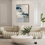 Abstract 1875 Canvas Art 18" x 24" / 45 x 60 cm / Black