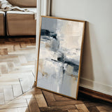 Abstract 1875 Canvas Art 18" x 24" / 45 x 60 cm / Black