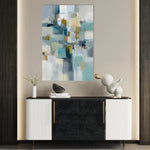 Abstract 1877 Canvas Art 18" x 24" / 45 x 60 cm / Black