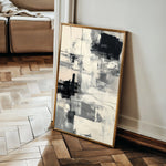 Abstract 1878 Canvas Art 18" x 24" / 45 x 60 cm / Black