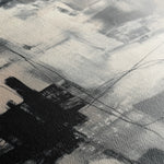 Abstract 1879 Canvas Art 18" x 24" / 45 x 60 cm / Black