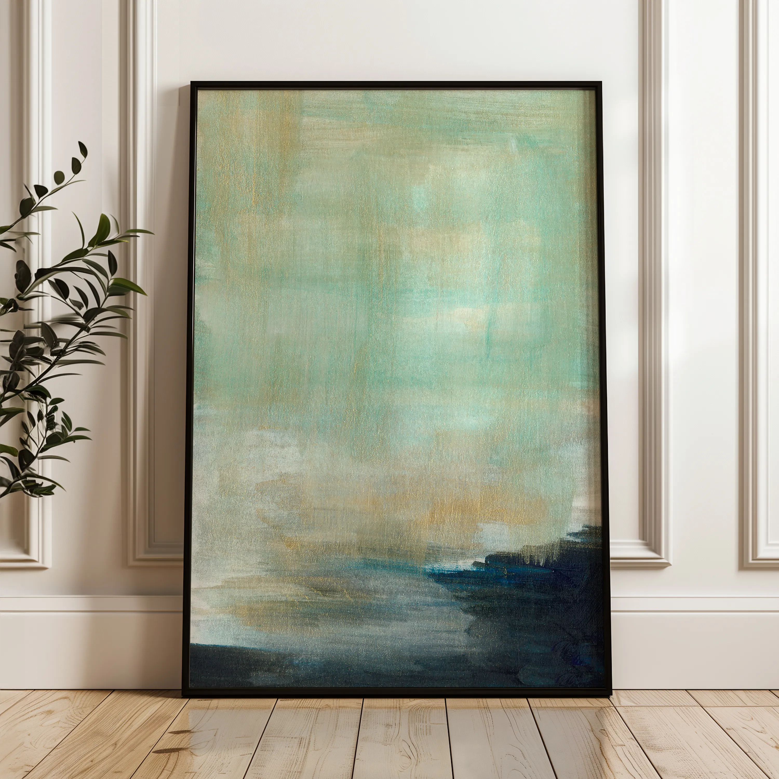 Abstract 188 Canvas Art 18" x 24" / 45 x 60 cm / Black