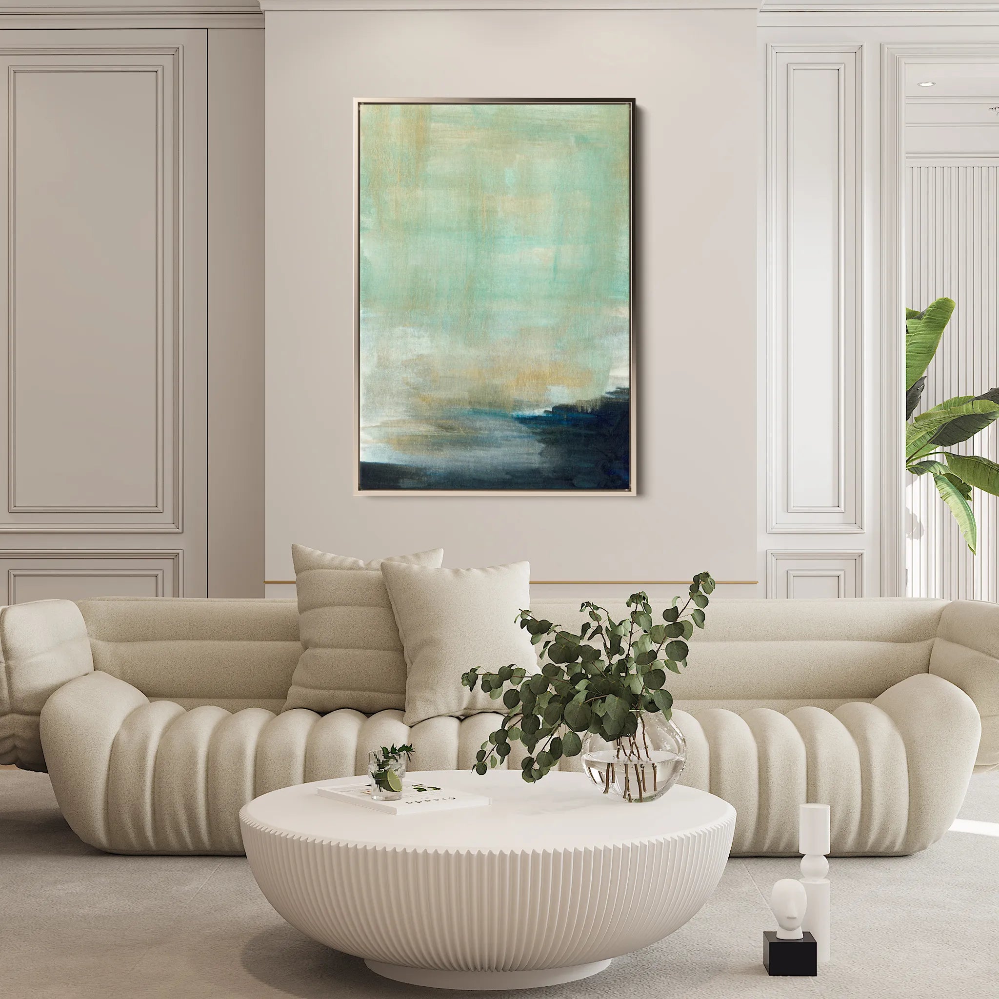 Abstract 188 Canvas Art 18" x 24" / 45 x 60 cm / Black
