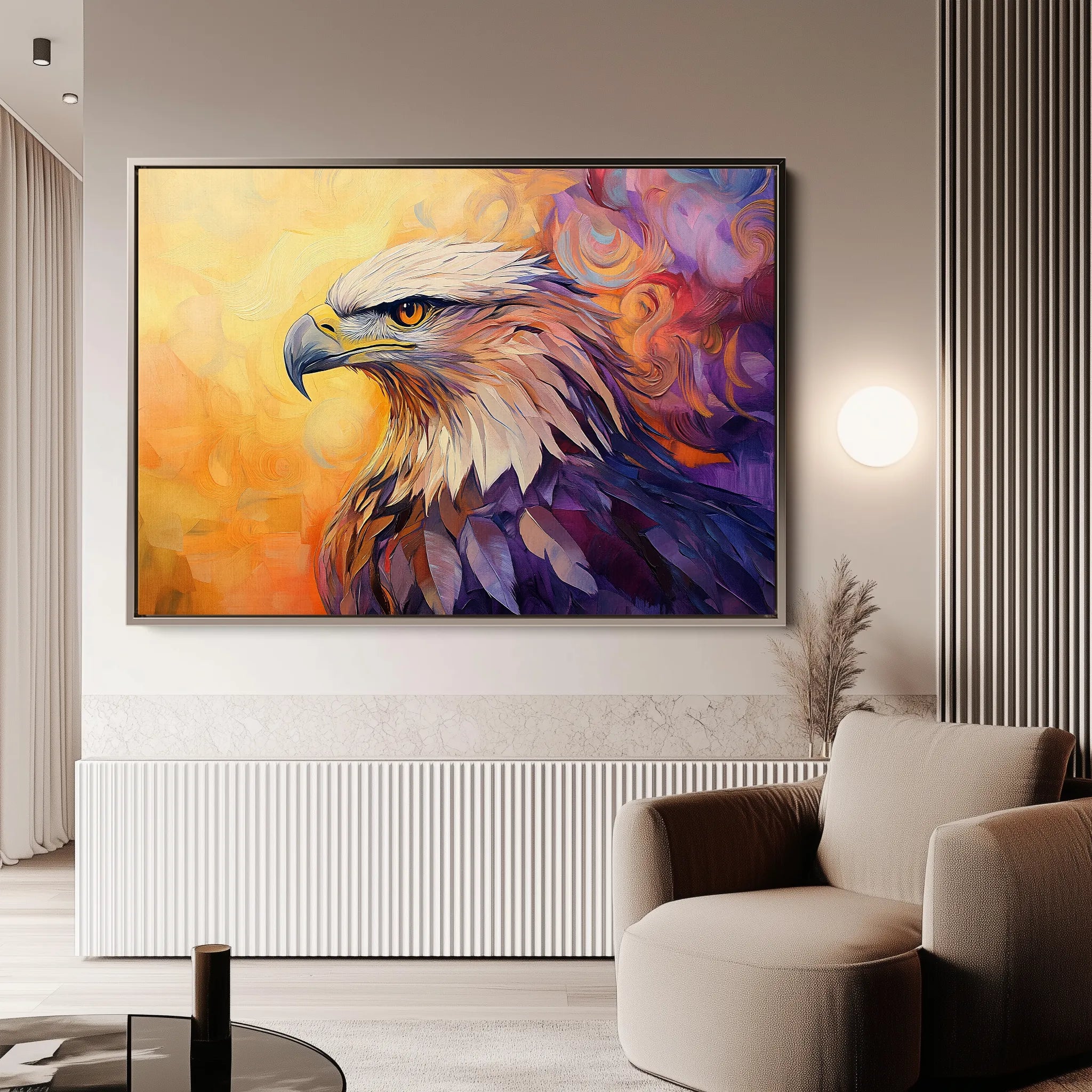 Animals 188 Canvas Art 18" x 24" / 45 x 60 cm / Black