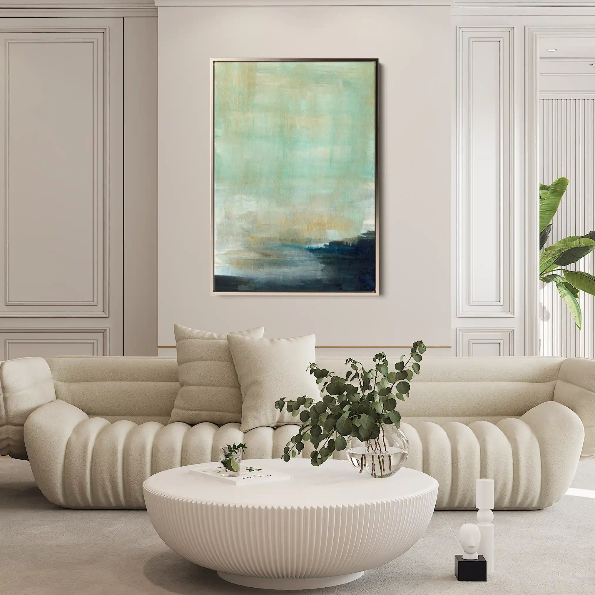 Abstract 188 Canvas Art 60 x 40 cm / Black