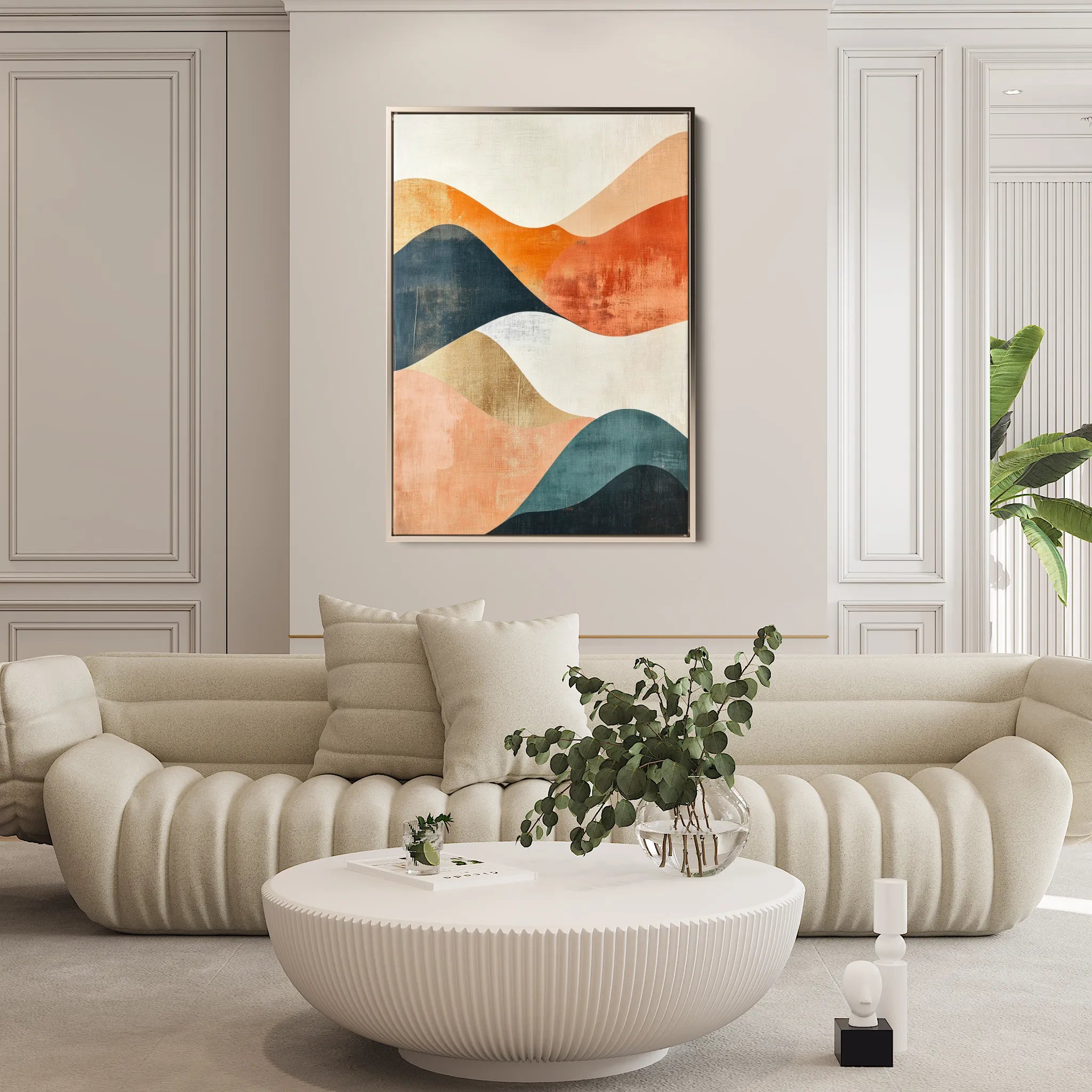Boho 188 Canvas Art 18" x 24" / 45 x 60 cm / Black