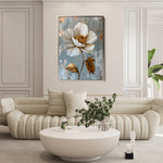 Floral 188 Canvas Art 18" x 24" / 45 x 60 cm / Black