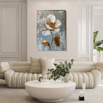 Floral 188 Canvas Art 60 x 40 cm / Black