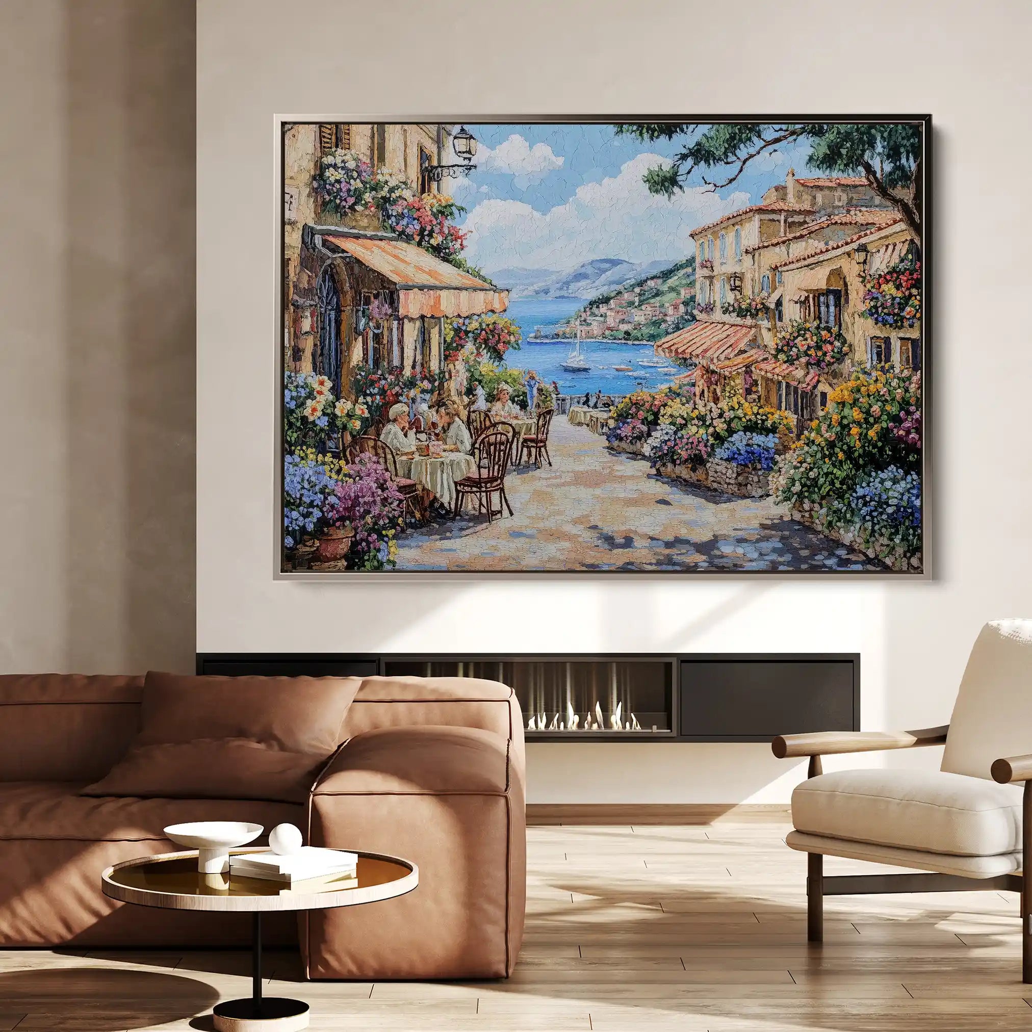 Landscape 188 Canvas Art 60 x 40 cm / Black