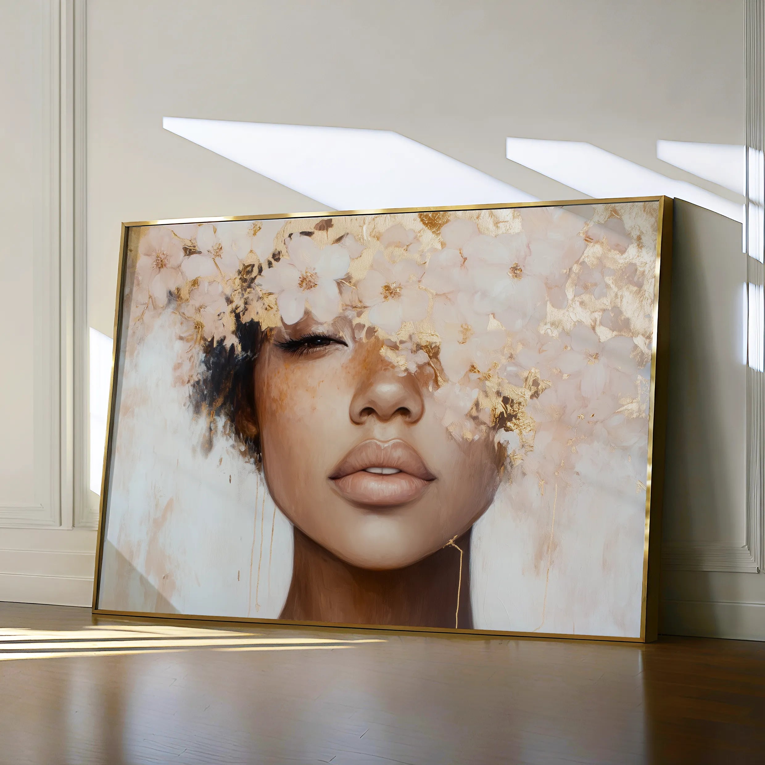 Portrait 188 Canvas Art 18" x 24" / 45 x 60 cm / Black